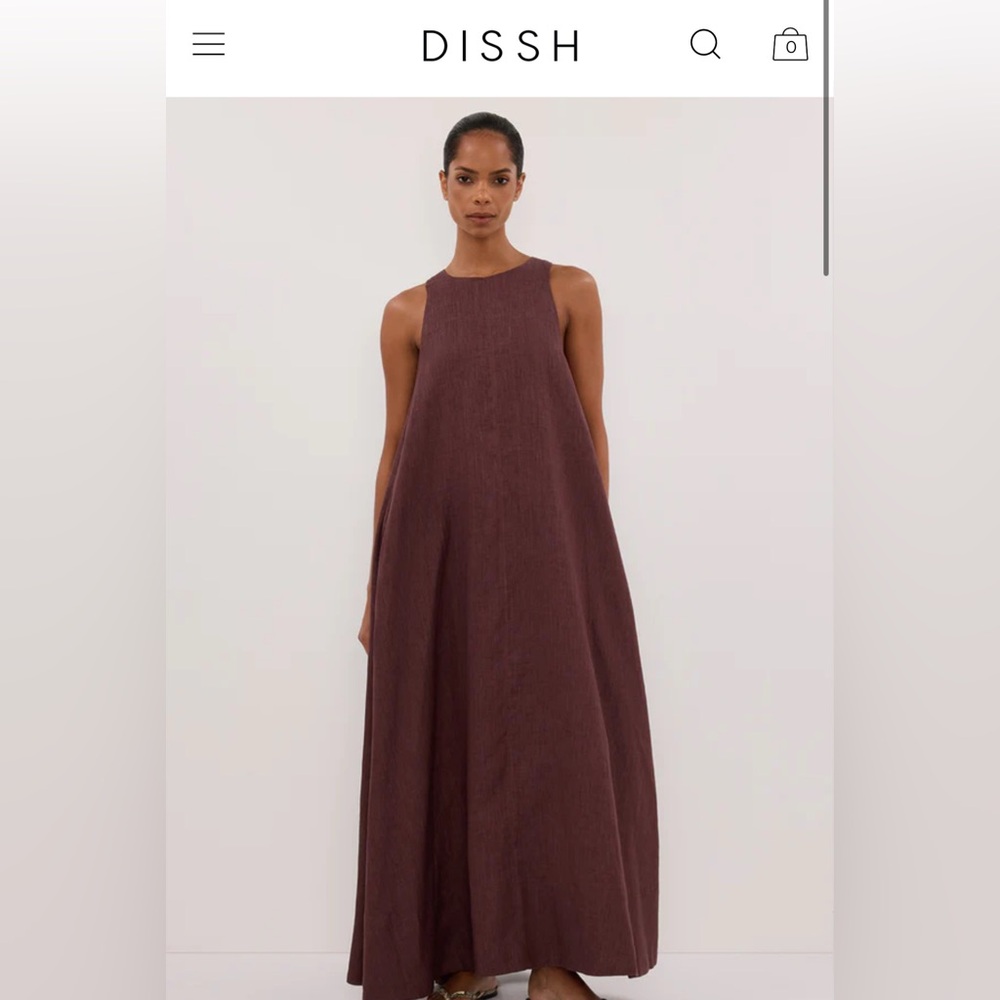 DISSH Sleeveless Brown Dress